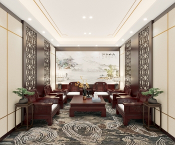 New Chinese Style Manager's Office-ID:237936977