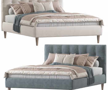 Modern Double Bed-ID:149962906