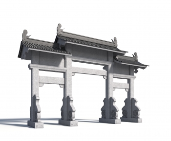 Chinese Style Ancient Architectural Buildings-ID:830860165