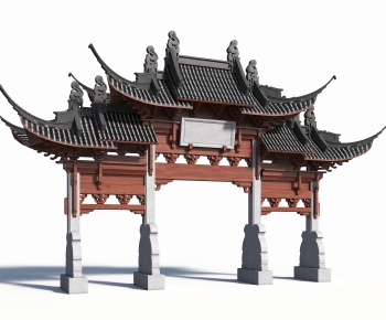 Chinese Style Ancient Architectural Buildings-ID:590859897