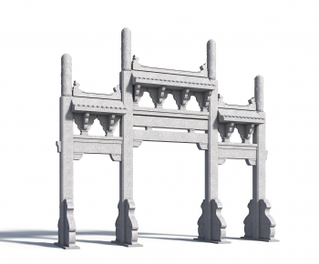 Chinese Style Ancient Architectural Buildings-ID:610599049