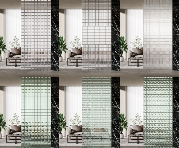 Modern Glass Screen Partition-ID:378407961