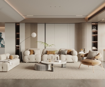 Modern A Living Room-ID:742285015