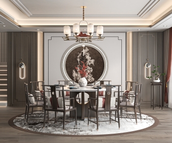 New Chinese Style Dining Room-ID:618247038