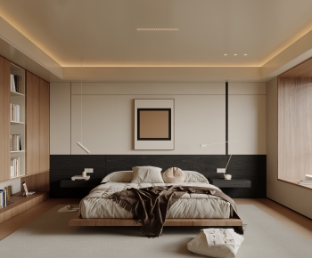 Wabi-sabi Style Bedroom-ID:164582975