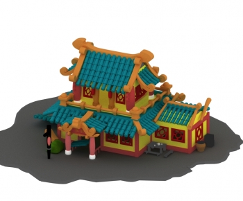 New Chinese Style Building Appearance-ID:725223061