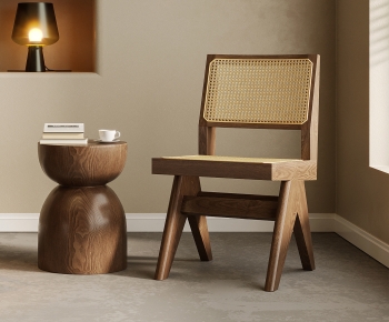 Wabi-sabi Style Single Chair-ID:514477018