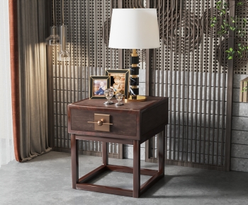 New Chinese Style Bedside Cupboard-ID:509058953