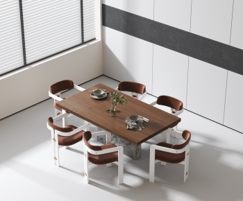 Modern Dining Table And Chairs-ID:315367941