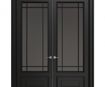 Simple European Style Double Door-ID:287352096