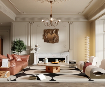 French Style A Living Room-ID:469238047