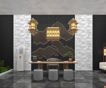 New Chinese Style Tea House-ID:774697073