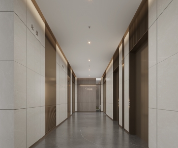 Modern Office Elevator Hall-ID:165520911