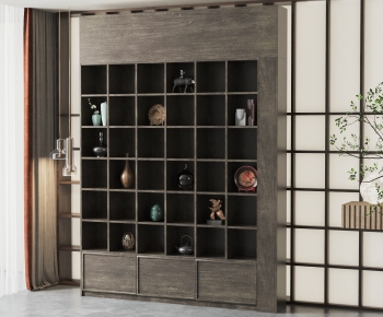 New Chinese Style Decorative Cabinet-ID:393630036