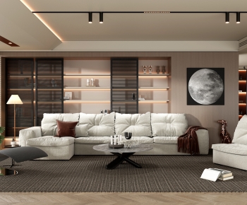 Modern A Living Room-ID:733449943
