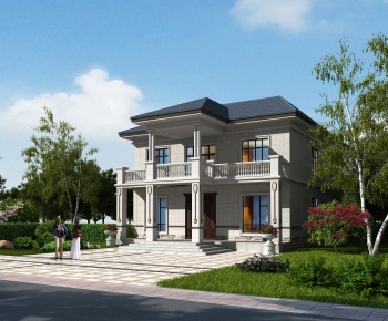 New Chinese Style Villa Appearance-ID:169543986
