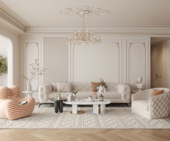 French Style A Living Room-ID:585017925