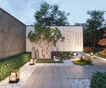 New Chinese Style Courtyard/landscape-ID:999779733