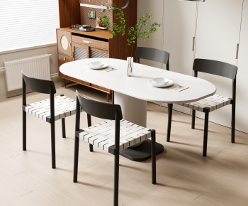 Modern Dining Table And Chairs-ID:693392047