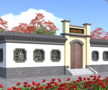 Chinese Style New Chinese Style Building Appearance-ID:496740105
