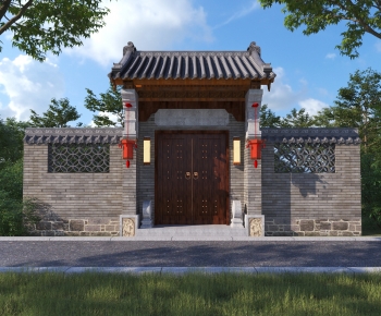 Chinese Style Facade Element-ID:427198898