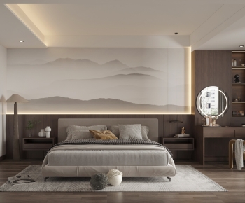 New Chinese Style Bedroom-ID:967869044
