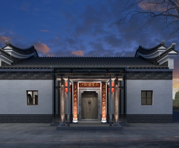 Chinese Style Facade Element-ID:478086958