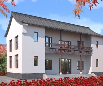 Chinese Style New Chinese Style Building Appearance-ID:945734026