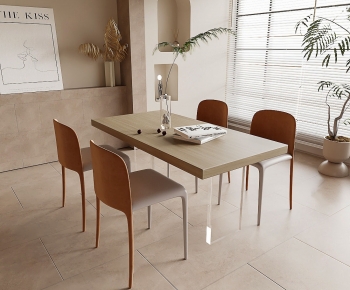 Modern Dining Table And Chairs-ID:455284129