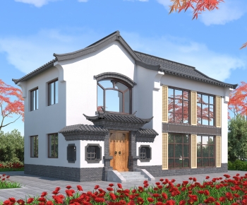 Chinese Style New Chinese Style Building Appearance-ID:470699072