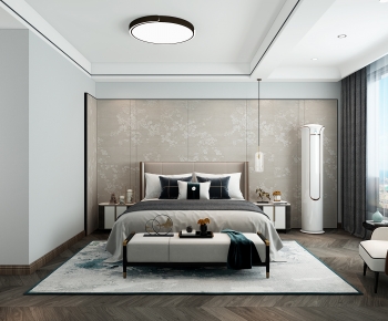 New Chinese Style Bedroom-ID:707190042