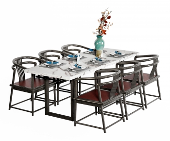 New Chinese Style Dining Table And Chairs-ID:170219906