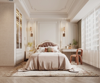Simple European Style Bedroom-ID:270801072