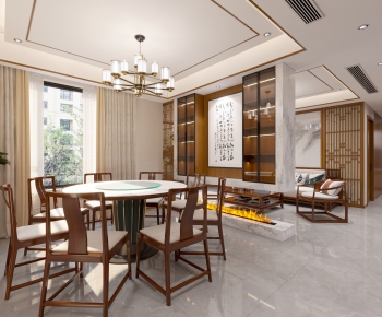 New Chinese Style Dining Room-ID:221373089