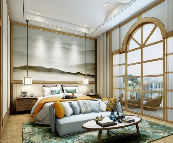 Chinese Style Bedroom-ID:438800104