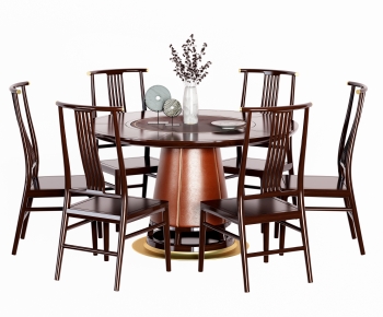 New Chinese Style Dining Table And Chairs-ID:950269783