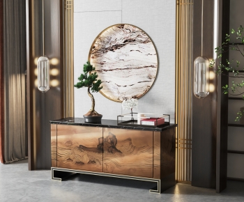 New Chinese Style Entrance Cabinet-ID:309808021