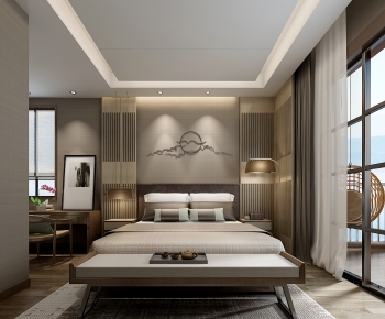 Chinese Style Bedroom-ID:131701958