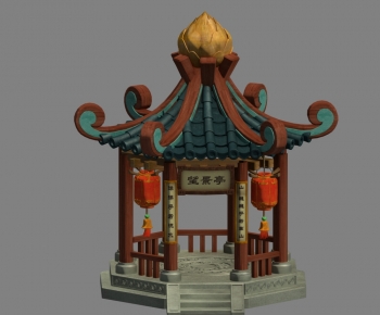 Chinese Style Ancient Architectural Buildings-ID:478451974