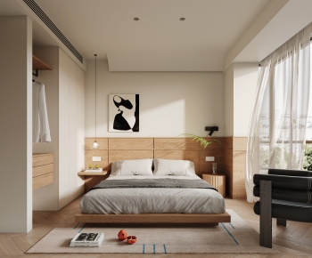 Wabi-sabi Style Bedroom-ID:979950906