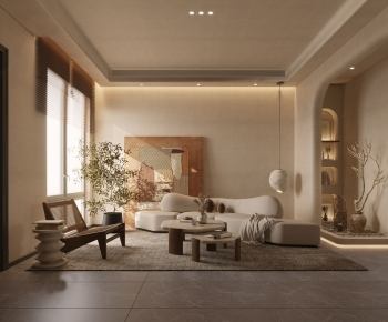 Wabi-sabi Style A Living Room-ID:511688952