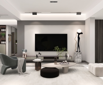 Modern A Living Room-ID:675220014