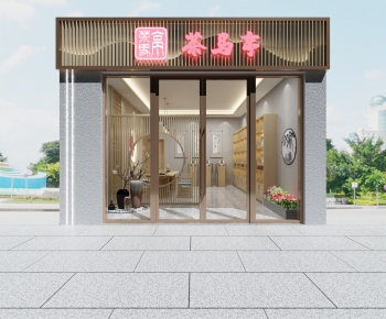 New Chinese Style Facade Element-ID:632868059