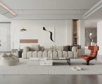 Modern A Living Room-ID:776779895