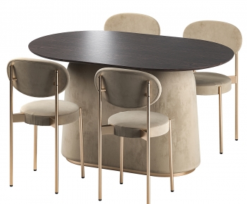 Modern Dining Table And Chairs-ID:986572034