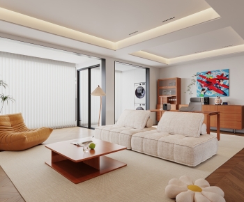 Modern A Living Room-ID:609817038