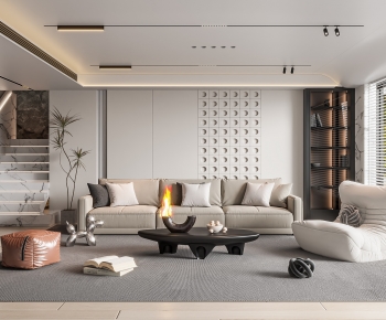 Modern A Living Room-ID:380494124