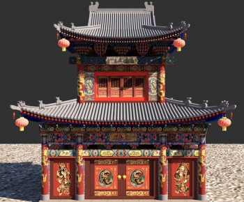 Chinese Style New Chinese Style Ancient Architectural Buildings-ID:563019046