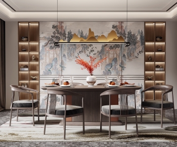 New Chinese Style Dining Room-ID:741049058