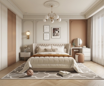 French Style Bedroom-ID:605284937
